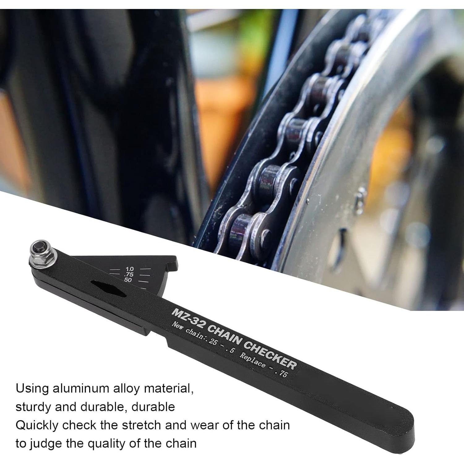 Comprobador de Cadena de Bicicleta Yosoo de Aluminio - Negro