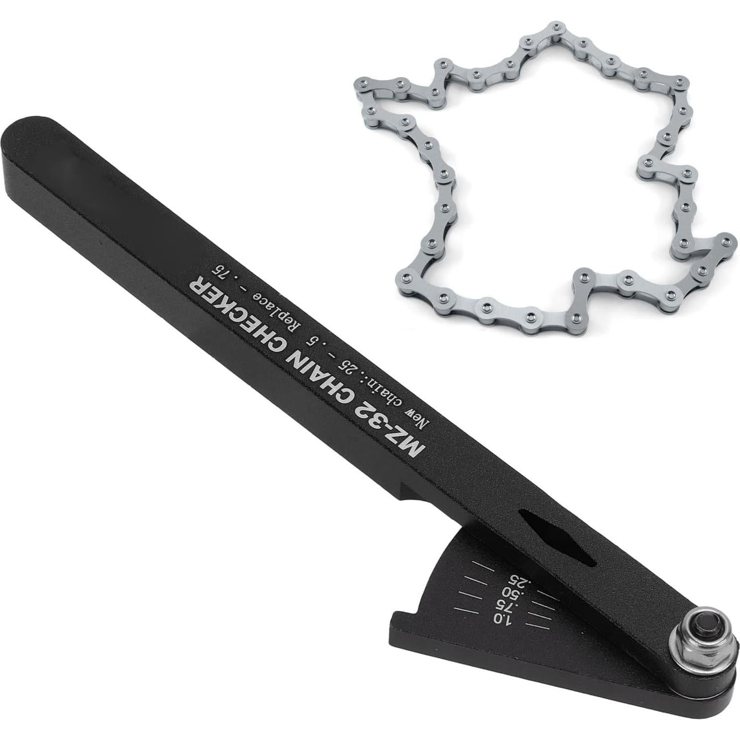 Comprobador de Cadena de Bicicleta Yosoo de Aluminio - Negro