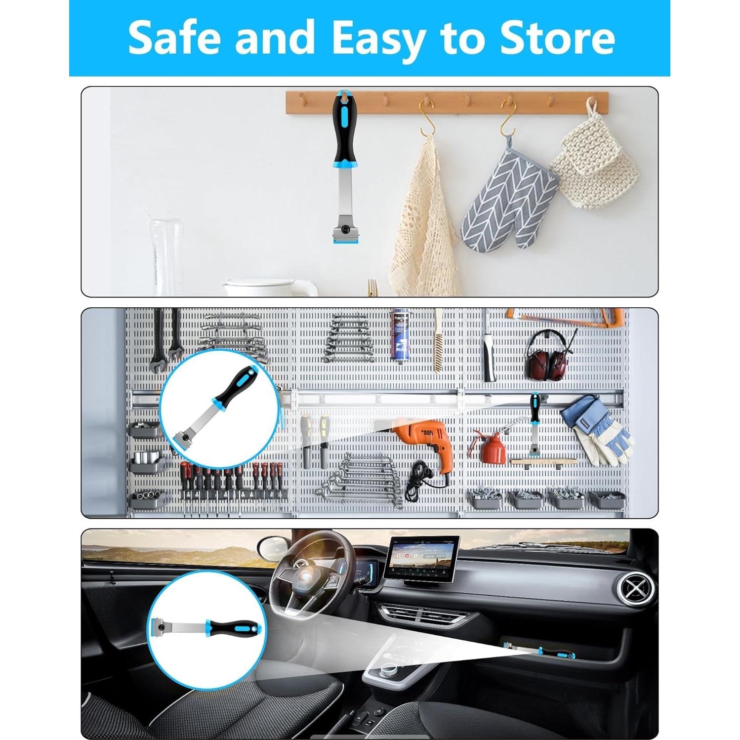 Raspador de Cuchilla de Afeitar Burbifro Mango Largo 20 cm