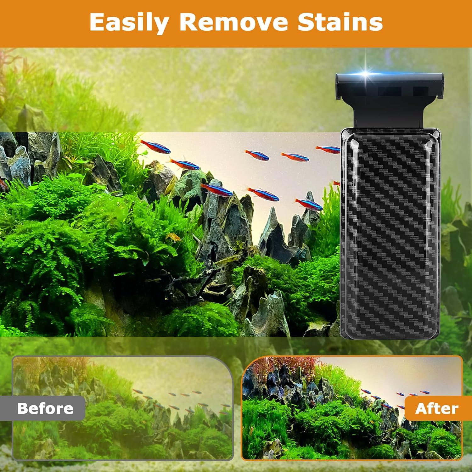 Limpiador Magnético de Acuario Hygger L 10-15 mm con Cuchillas