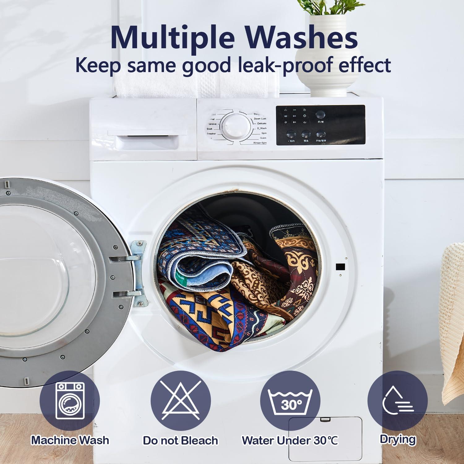 Almohadillas Lavables Qeils para Orina 91x104cm Paquete de 2