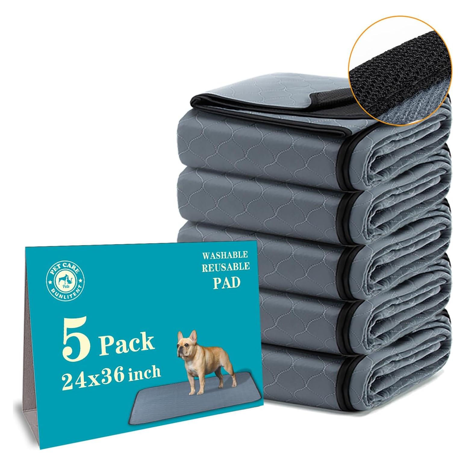 Paños Lavables para Orina de Perros 5 Pack 61x91 cm