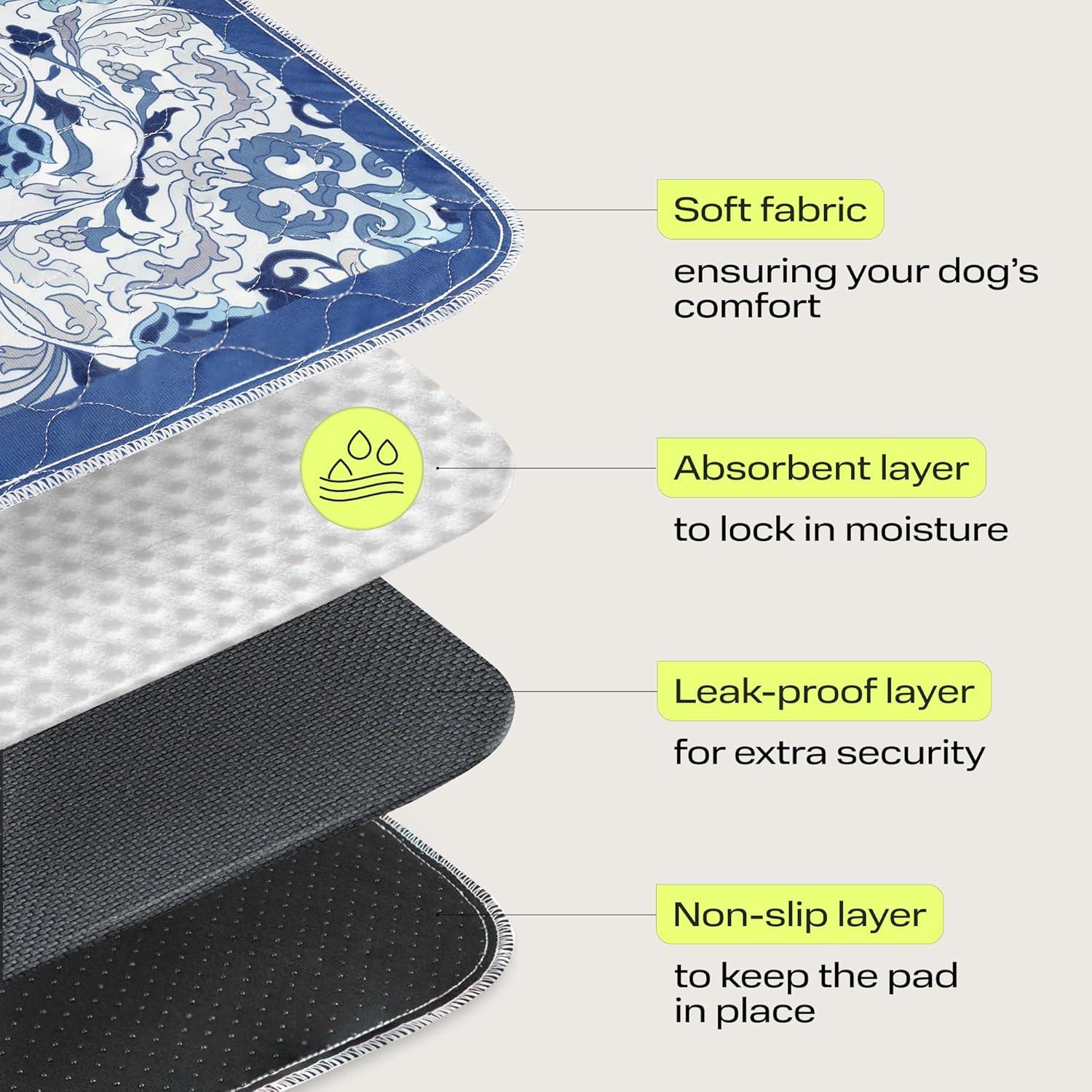 Almohadillas Lavables PetSpy para Perros 2 Paquete 91x104 cm