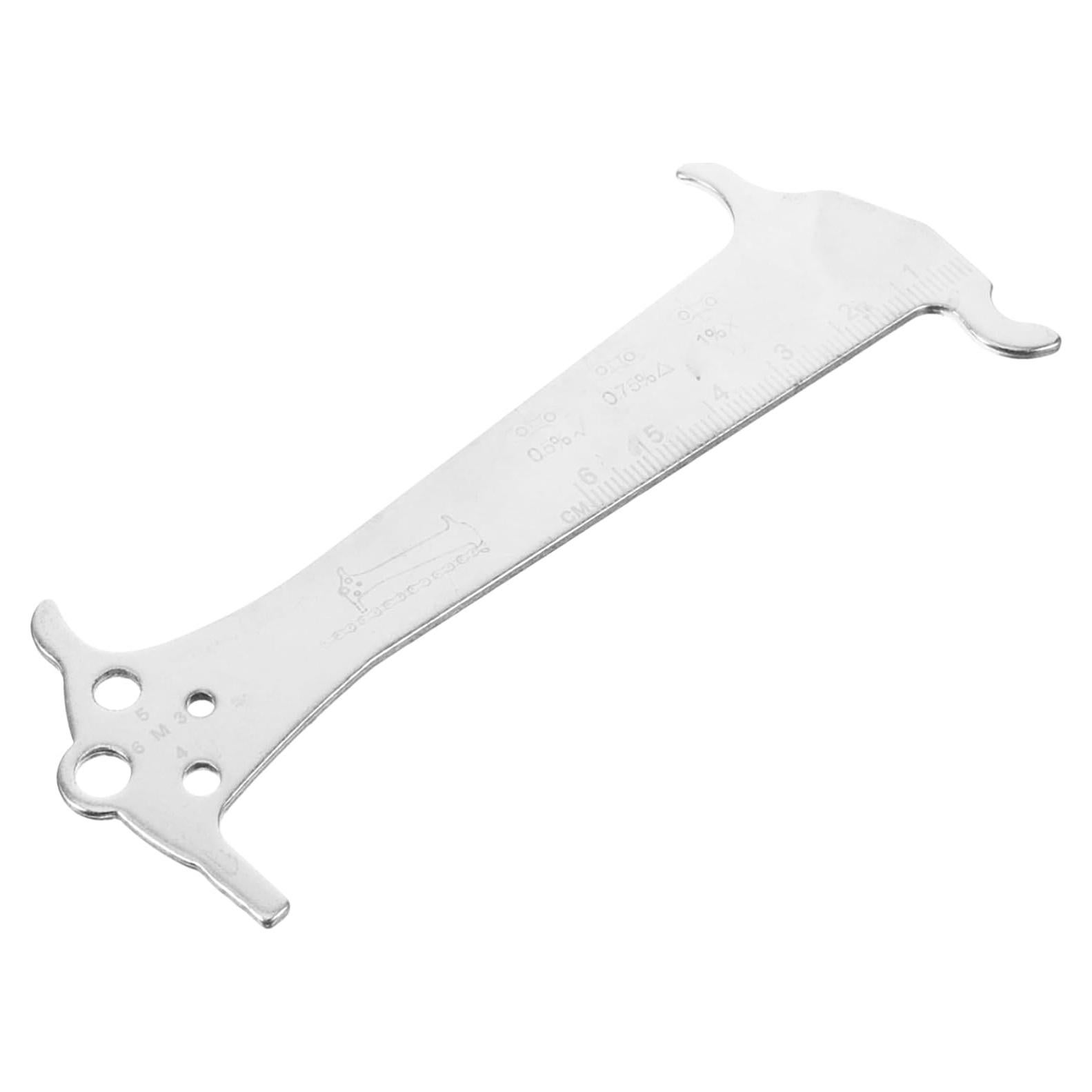 Medidor de Cadena de Bicicleta POPETPOP Acero Inoxidable Portátil