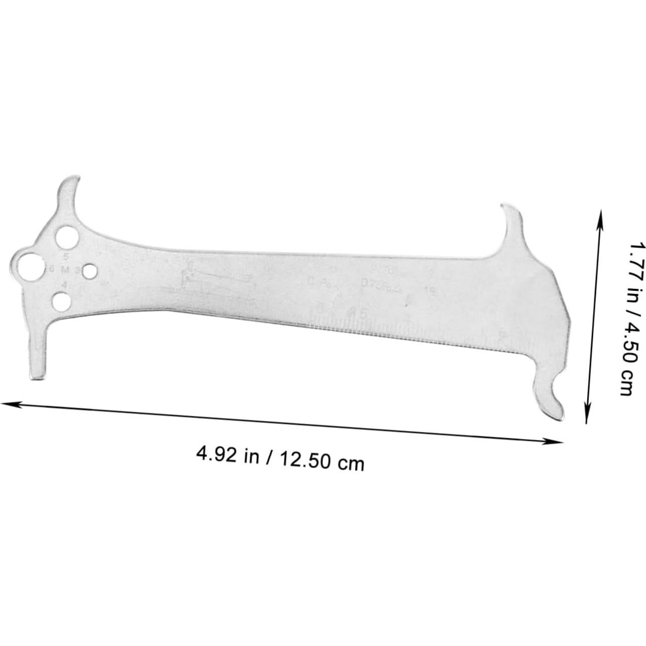 Medidor de Cadena de Bicicleta POPETPOP Acero Inoxidable Portátil