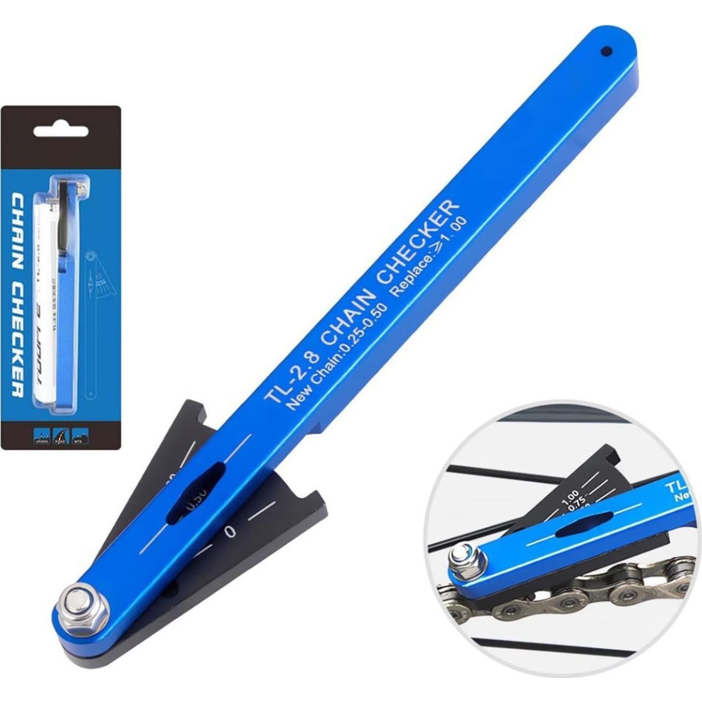 Medidor de desgaste de cadena para bicicletas QINGFAN