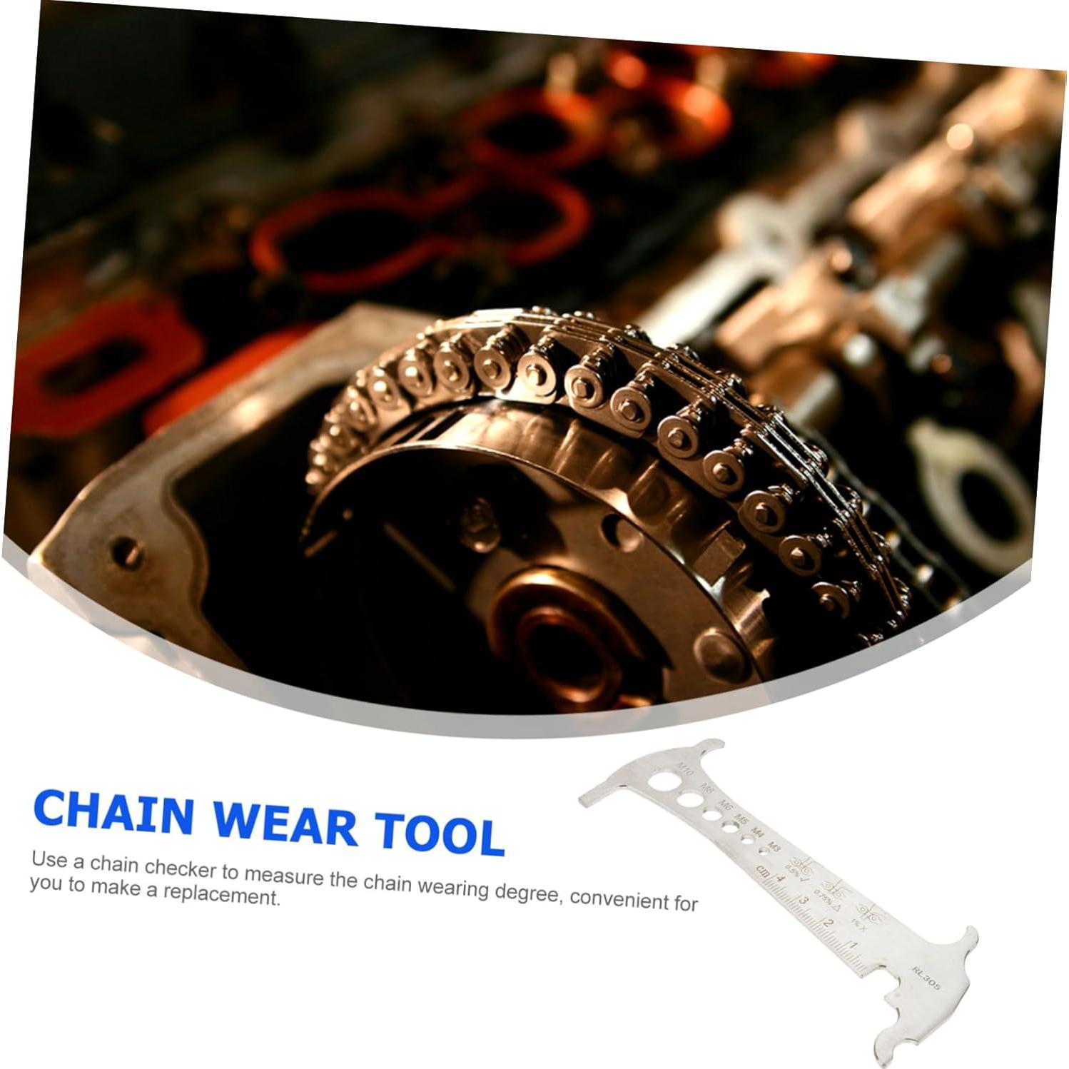 Comprobador de Cadena de Bicicleta POPETPOP Acero Inoxidable