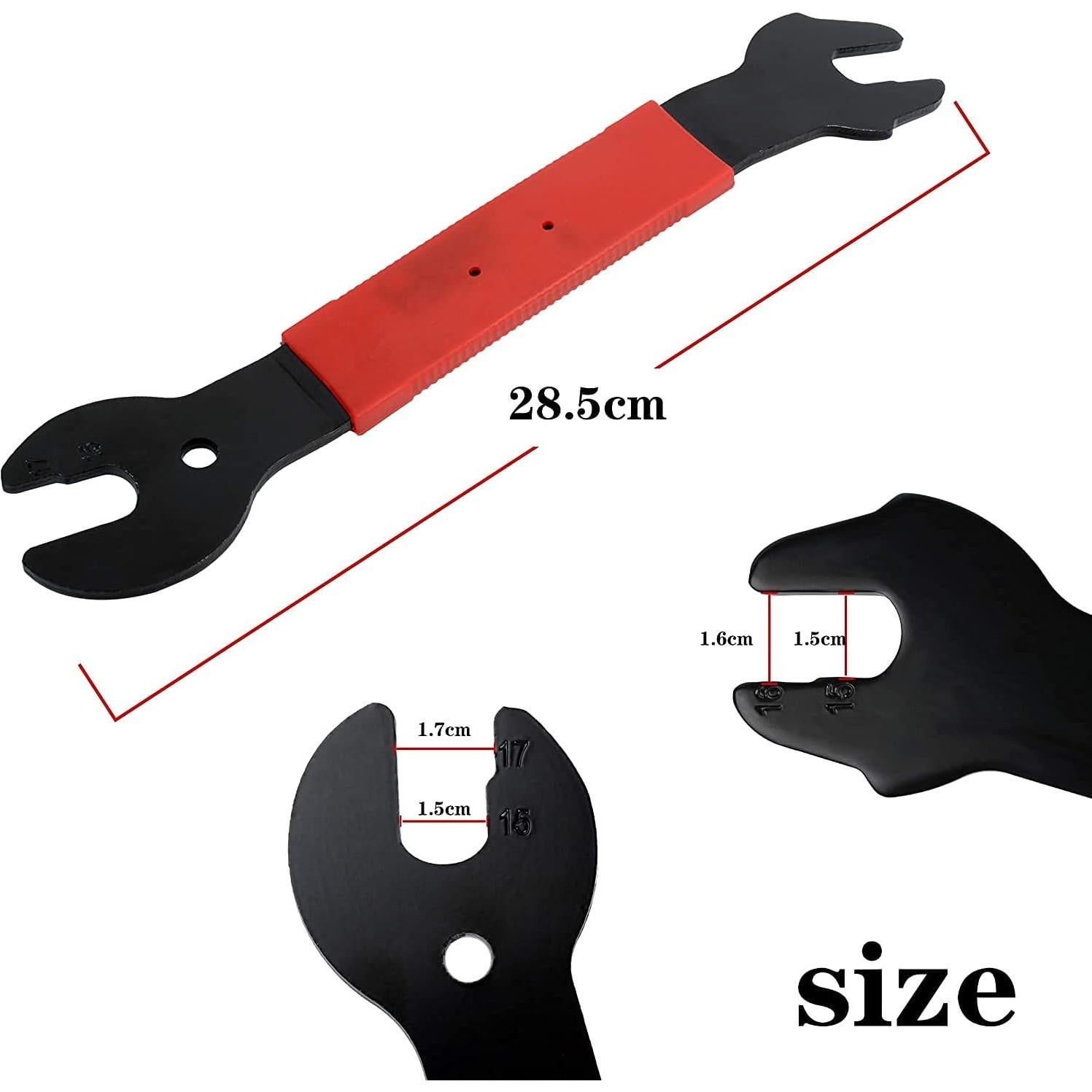 Llave de Pedal Doble Cara Nainsect 15/16/17mm para Bicicleta