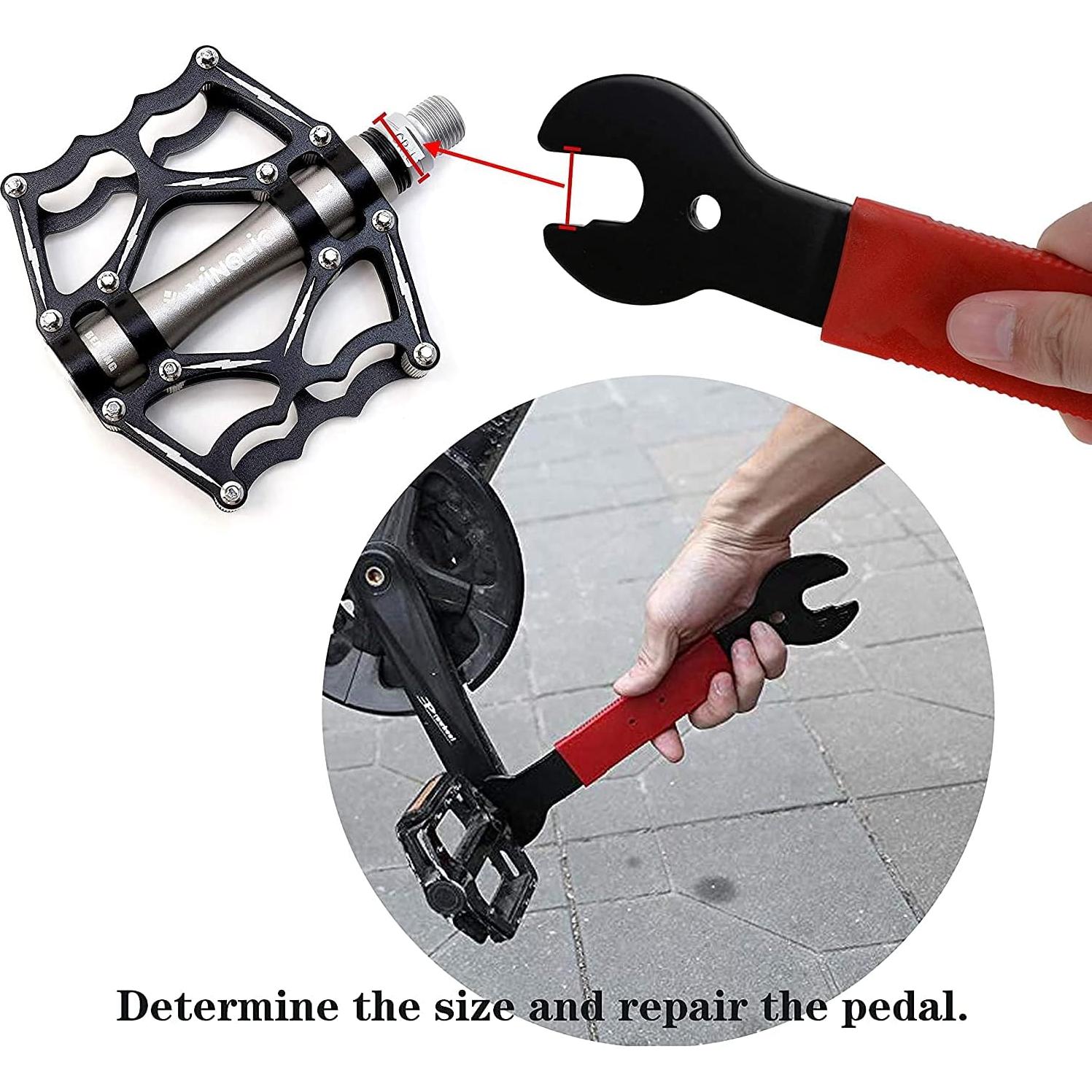 Llave de Pedal Doble Cara Nainsect 15/16/17mm para Bicicleta