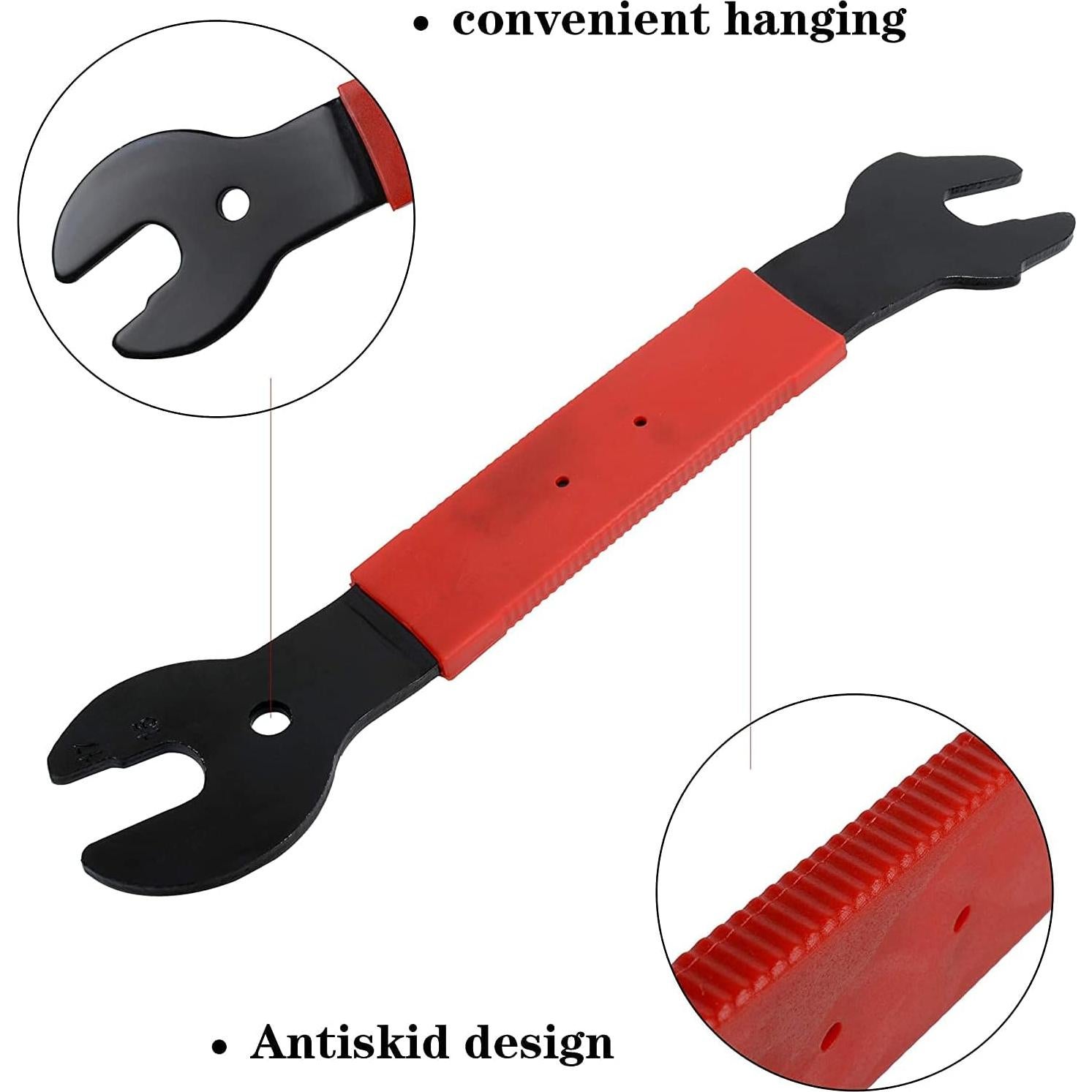 Llave de Pedal Doble Cara Nainsect 15/16/17mm para Bicicleta