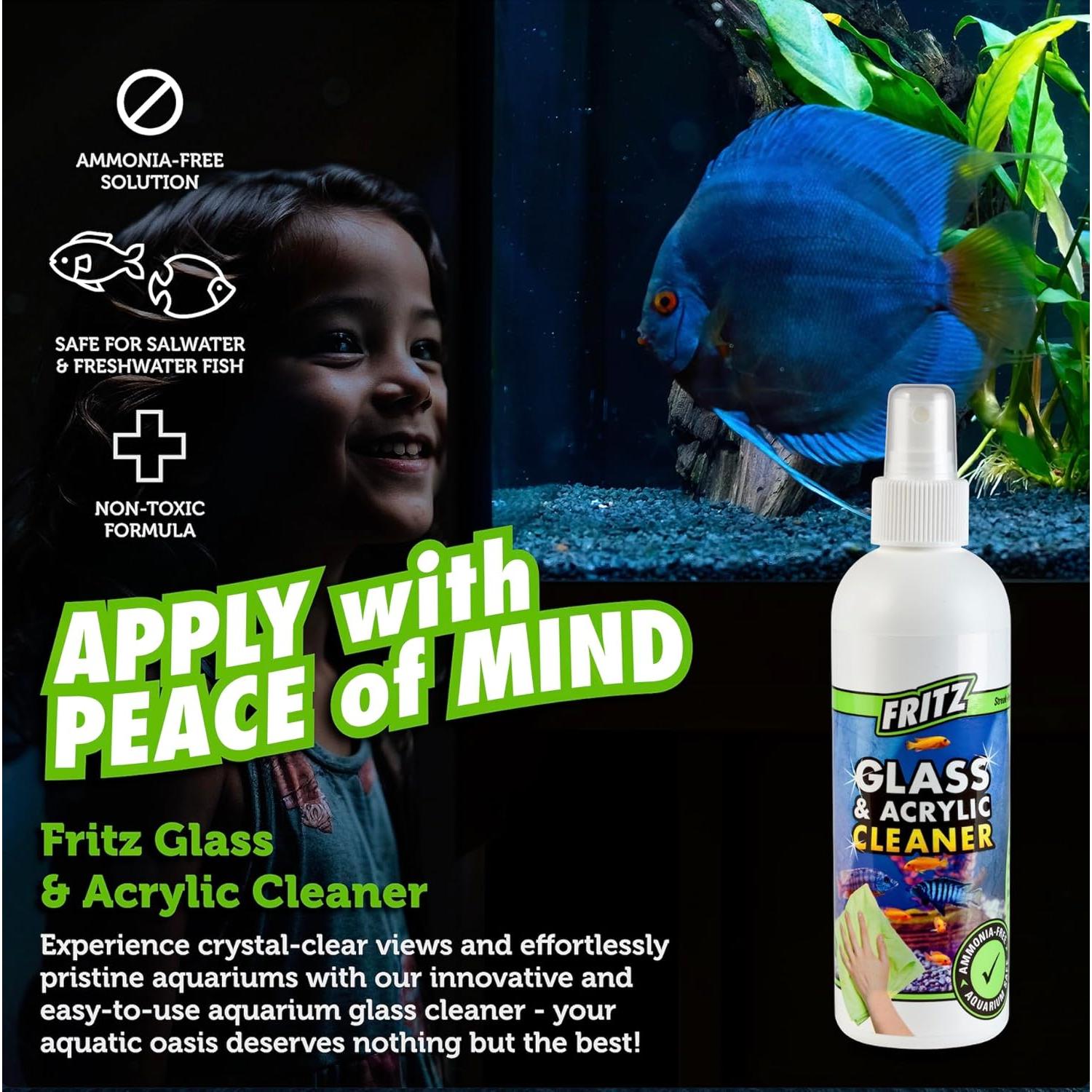 Limpiador de Vidrio y Acrílico para Acuarios Fritz Aquatics 226.8 ml