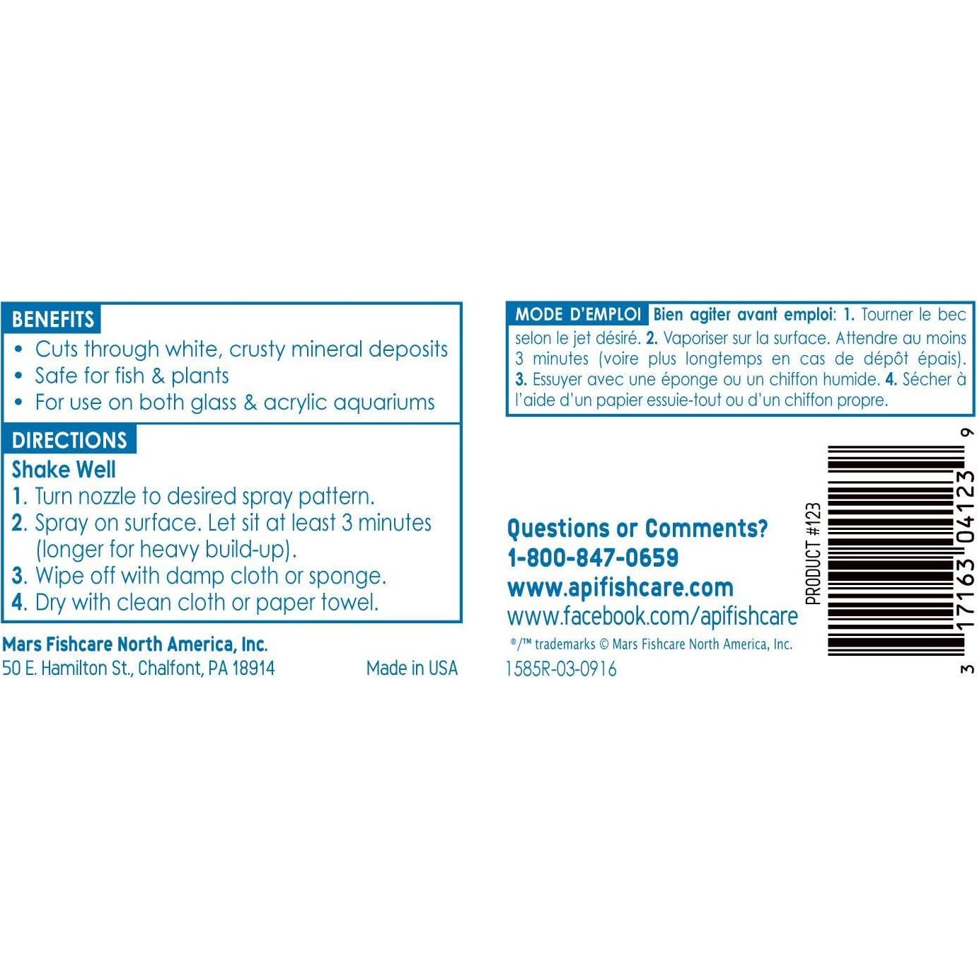 Limpiador de Acuario API SEGURO Y FÁCIL 236.6 ml Spray