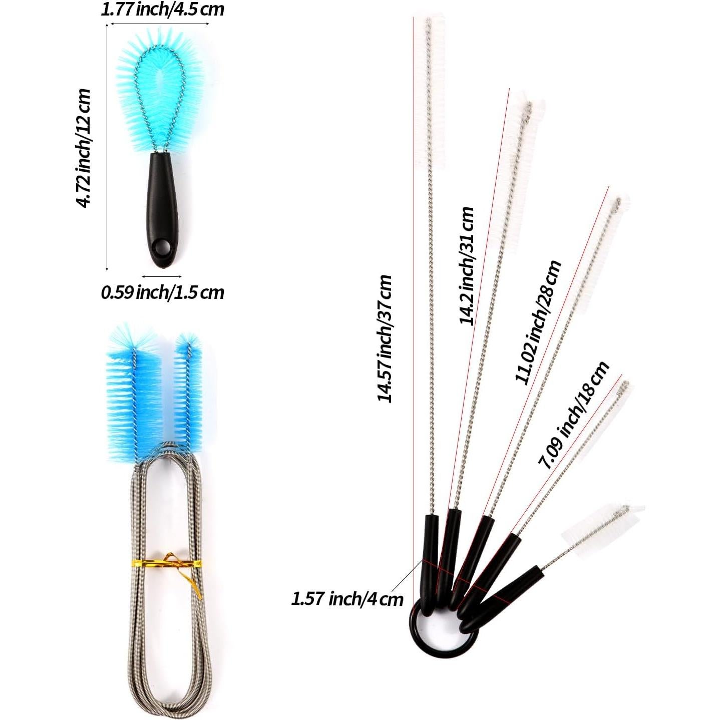 Kit de Cepillos de Limpieza para Acuarios Suseg 11 en 1