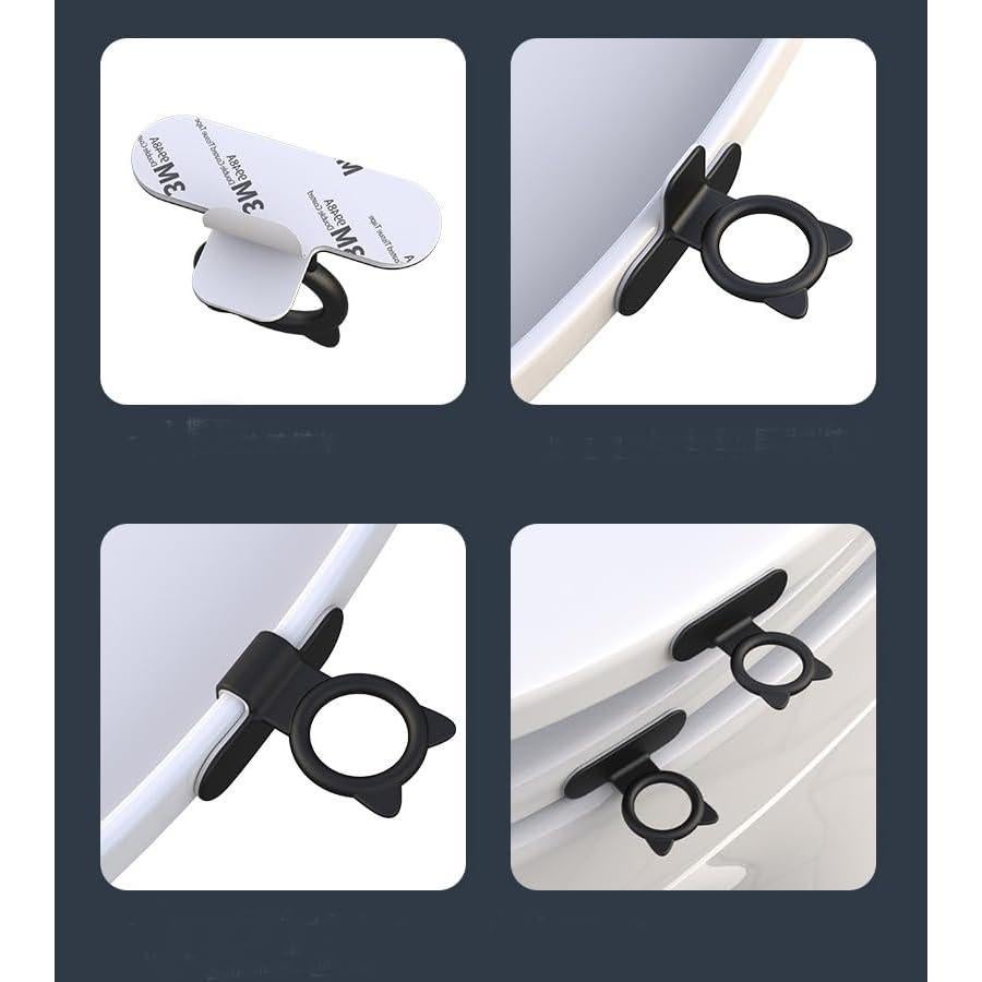 Toilet Seat Lifter Toilet Seat Handle Toilet Lid lifter Silicone Cat Avoid Touching Toilet Cover Handle Bathroom Accessories for Home Office Hotel Pack of 2