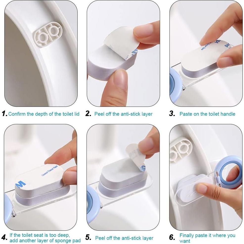 Elevador de Tapa de Inodoro Betinyar 6 Piezas Multiuso