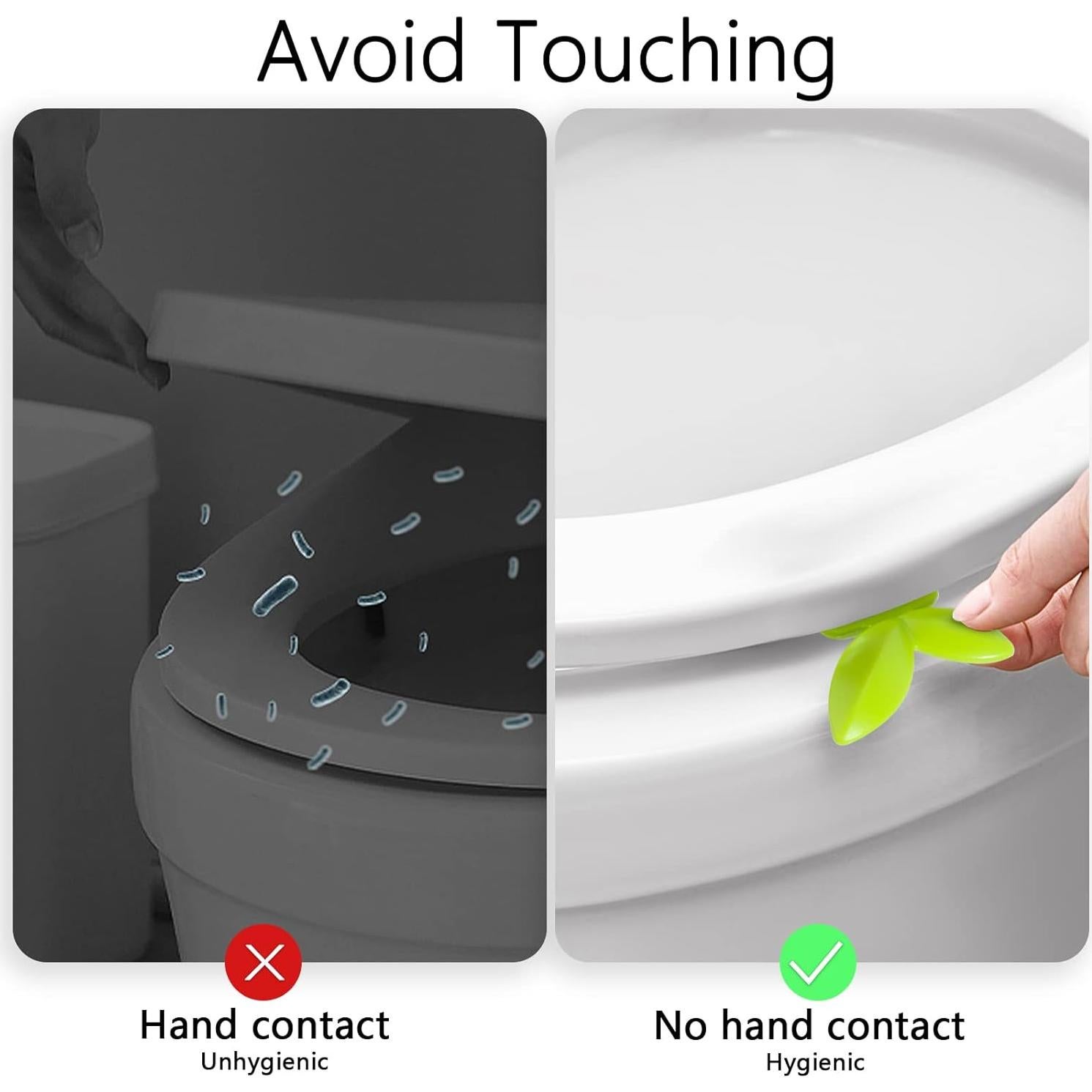 Elevador de Tapa de Inodoro Pwsap - 2 Pcs, Verde, Silicona