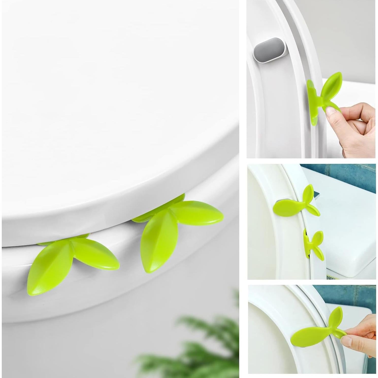 Elevador de Tapa de Inodoro Pwsap - 2 Pcs, Verde, Silicona