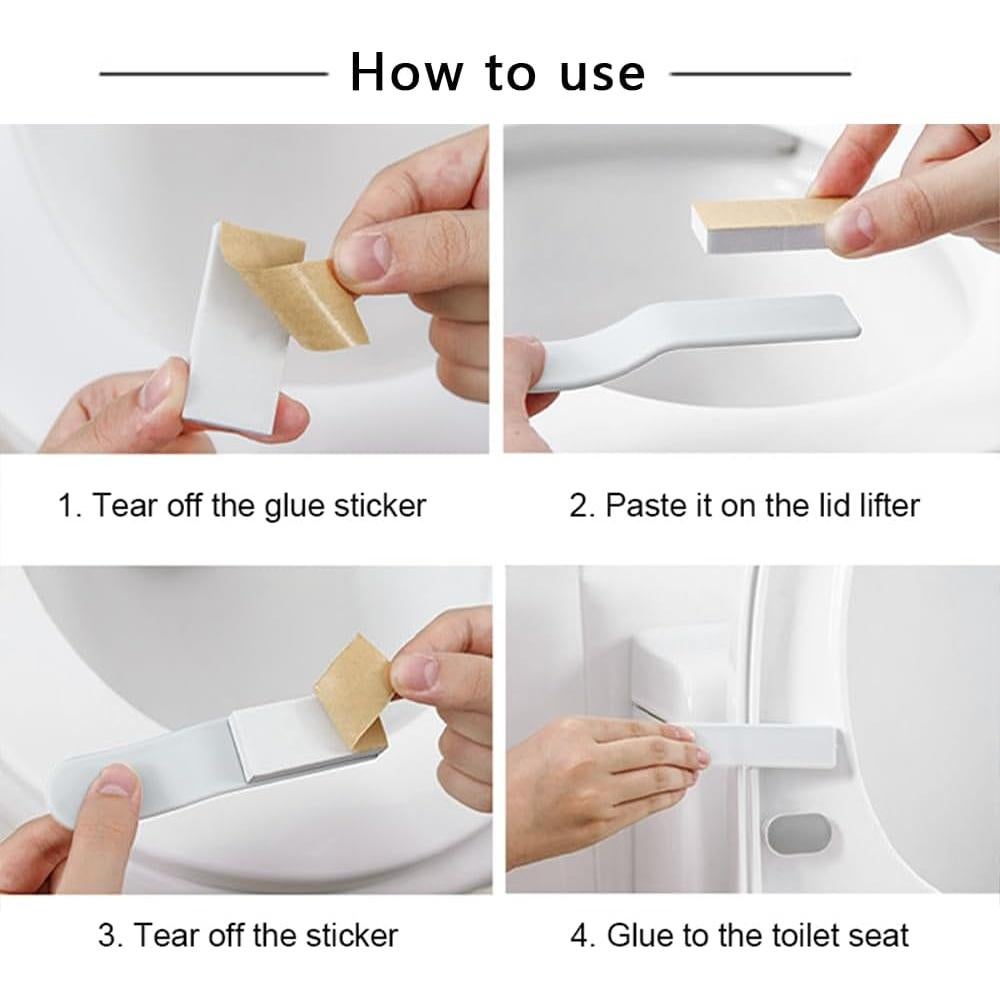 Levantador de Asiento de Inodoro Genérico Set de 4 Multicolor