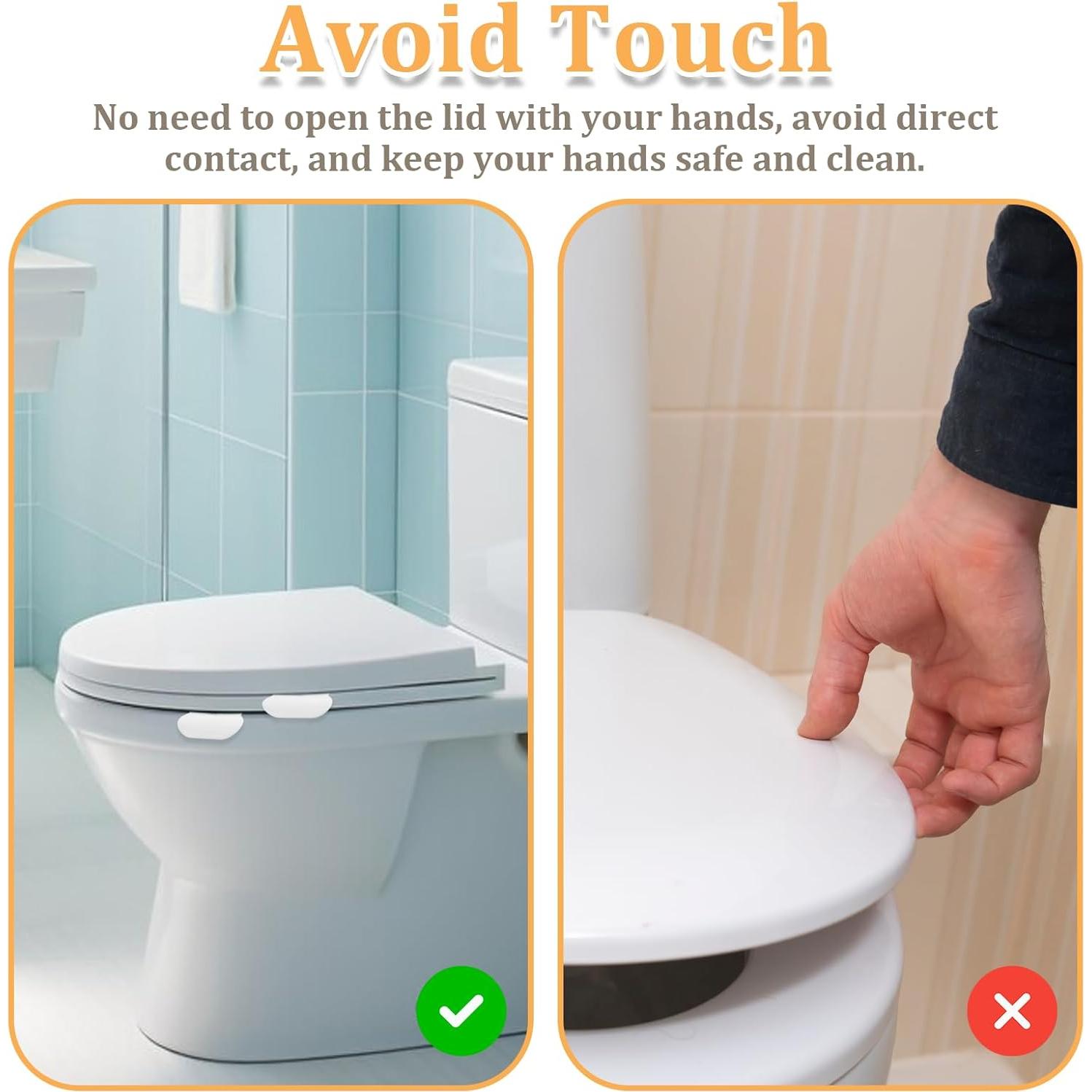 Mango Elevador de Tapa de Inodoro Aphumedc 9 Piezas Blanco