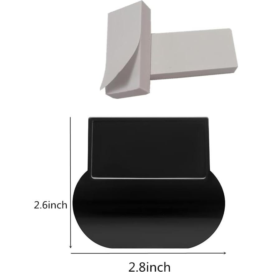 Elevador de Tapa de Inodoro BEARCSRT - 8 Piezas, Blanco y Negro