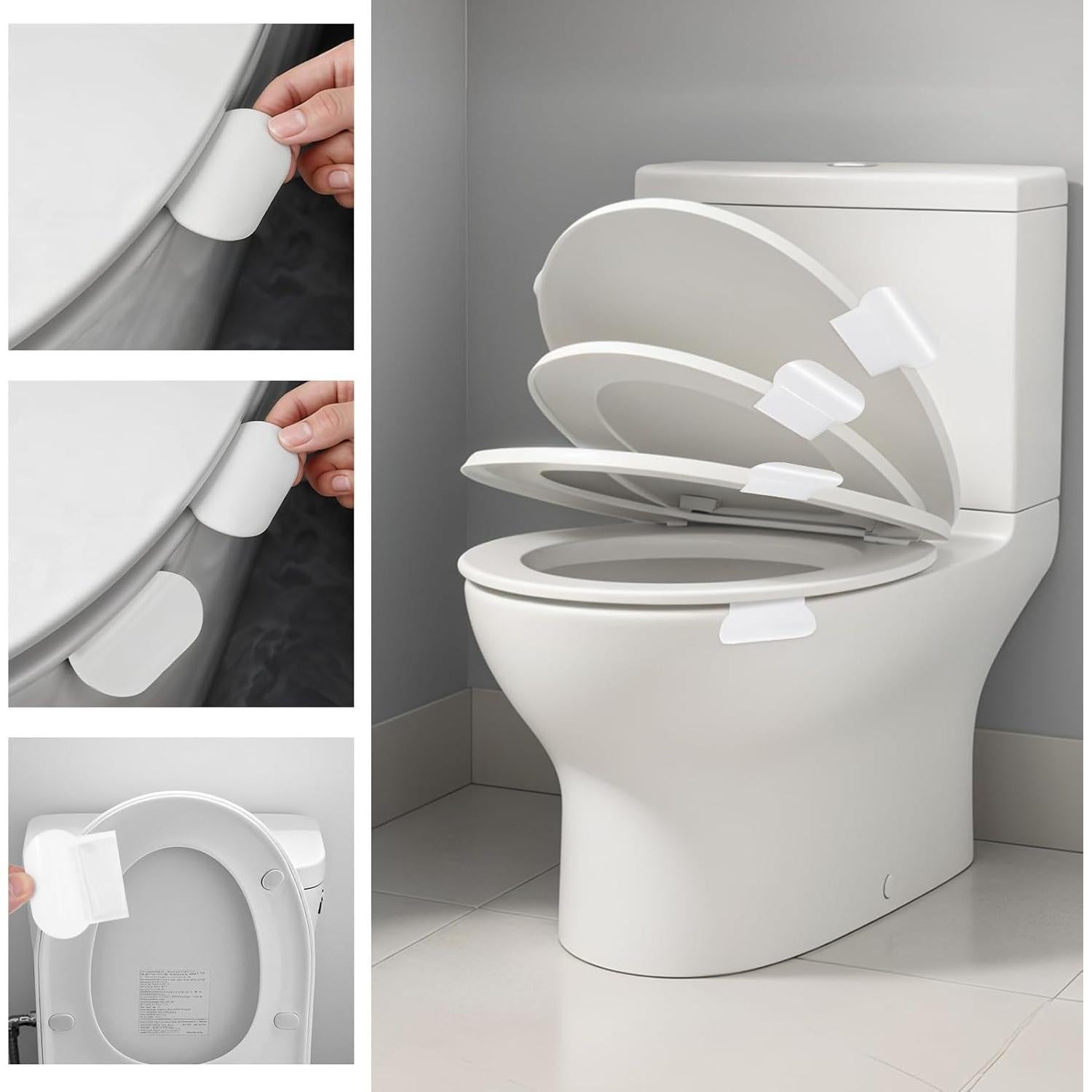 Elevador de Asiento de Inodoro 6 Pcs Aeaocvo PVC Higiénico