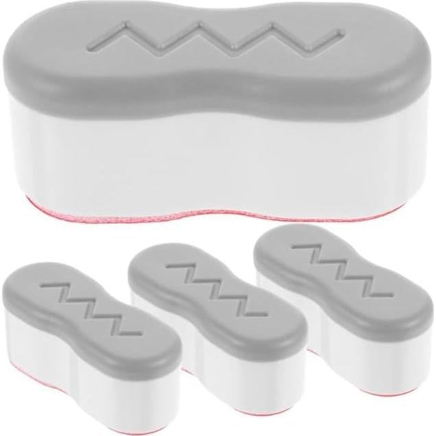 4 Bumpers de Asiento de Inodoro WsjiaboFux Adhesivos Blancos