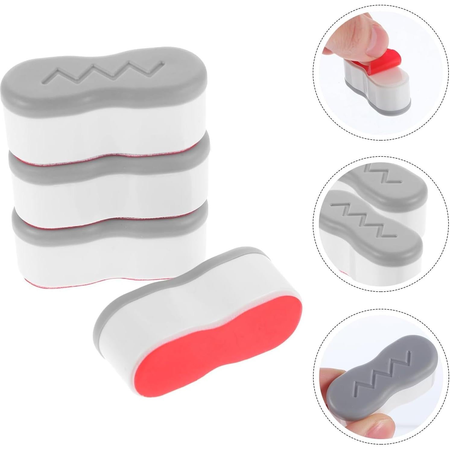 4 Bumpers de Asiento de Inodoro WsjiaboFux Adhesivos Blancos