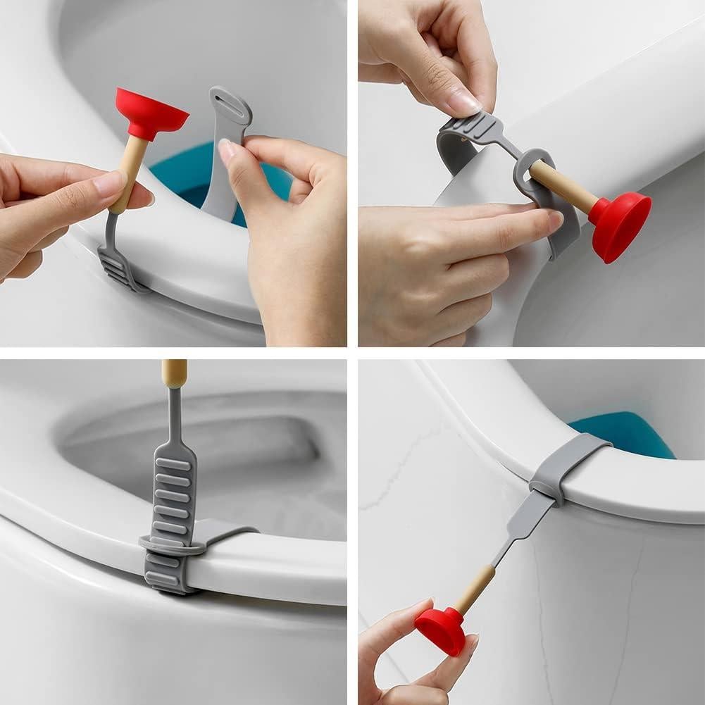 Elevador de Tapa de Inodoro de Silicona CIXVOEMK - 2 Piezas