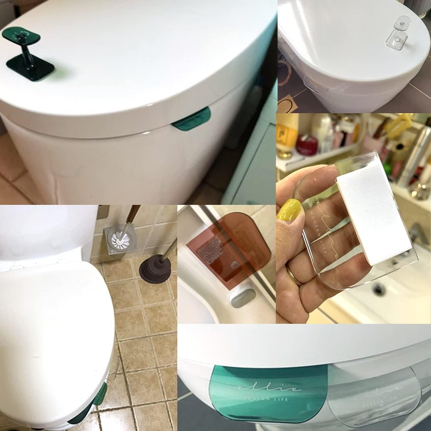 Elevador de Asiento de Inodoro Honbay 3 Piezas Plástico