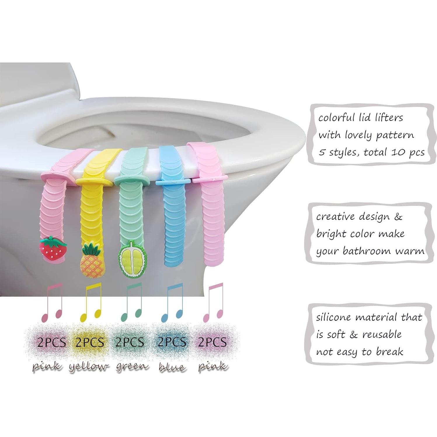 Levantador de Asiento de Inodoro XIWUMOER - 10 Piezas Silicona