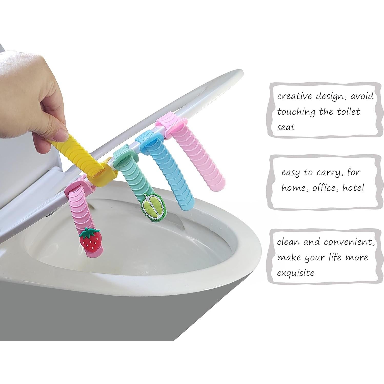 Levantador de Asiento de Inodoro XIWUMOER - 10 Piezas Silicona