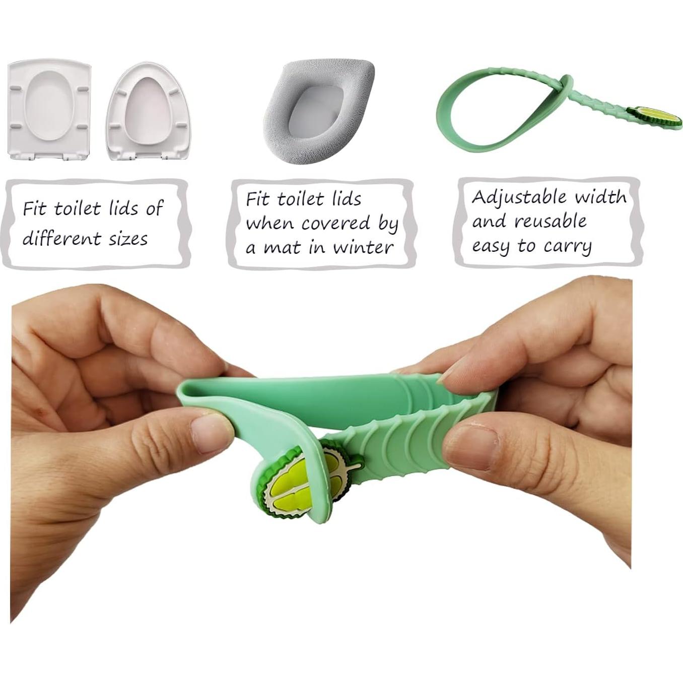 Levantador de Asiento de Inodoro XIWUMOER - 10 Piezas Silicona