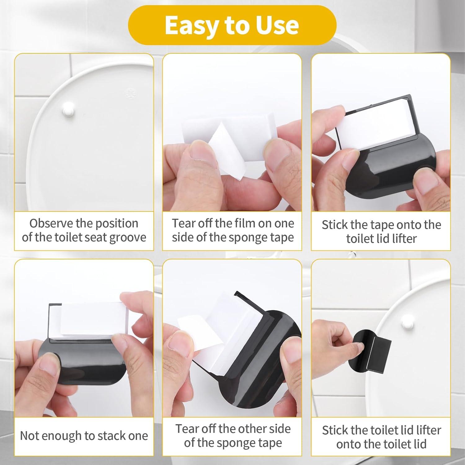 Elevador de Asiento de Inodoro 9 Pcs Maahongh - Higiénico y Práctico