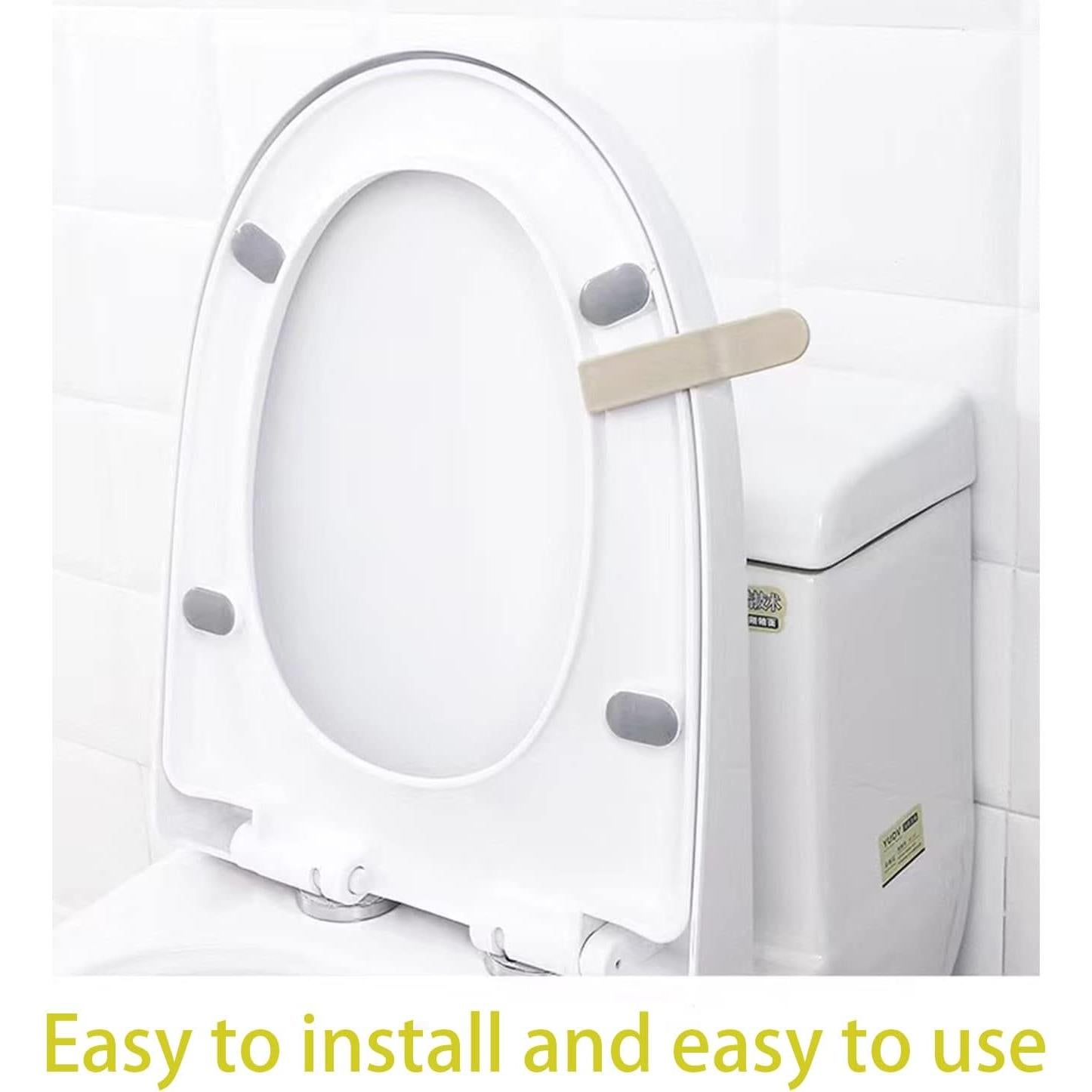 Elevador de Asiento de Inodoro Qishing 8 Pcs, Higiénico y Práctico