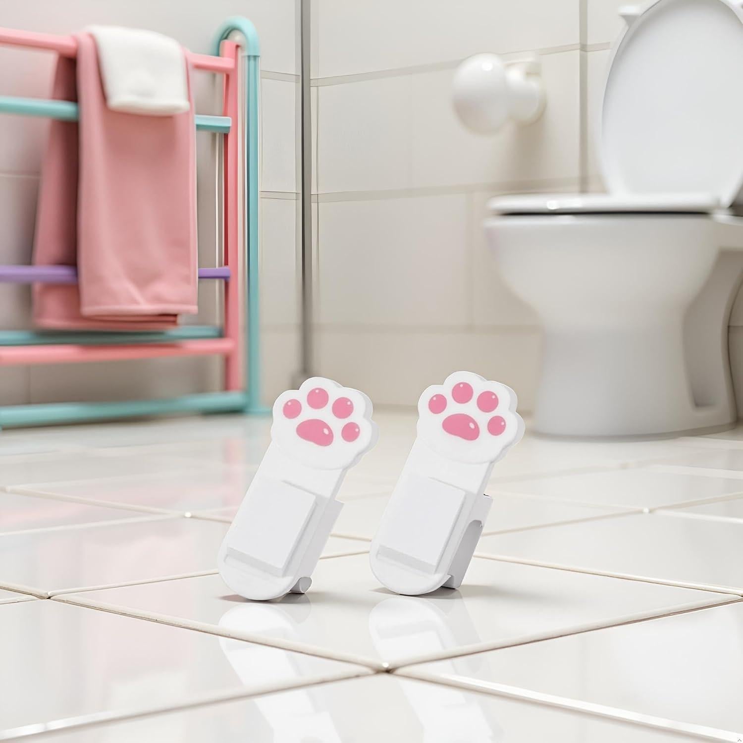 Juego de 2 Lifter de Asiento de Inodoro Juroicessry Patas de Gato