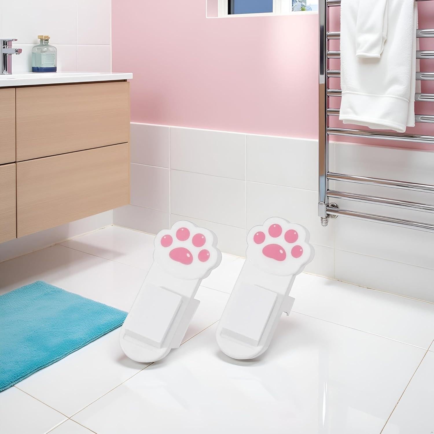 Juego de 2 Lifter de Asiento de Inodoro Juroicessry Patas de Gato