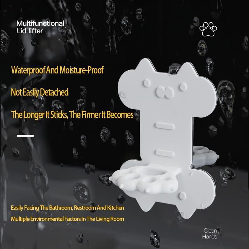 Kleeblatt Toilet Lid Lifter 5 PCS, Silicone Cute Cat Toilet Seat Cover Lifter Handle, Can Avoid Touching, Tabs to Lift Seat,