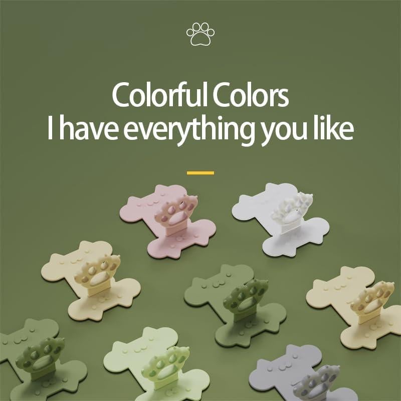 Kleeblatt Toilet Lid Lifter 5 PCS, Silicone Cute Cat Toilet Seat Cover Lifter Handle, Can Avoid Touching, Tabs to Lift Seat,