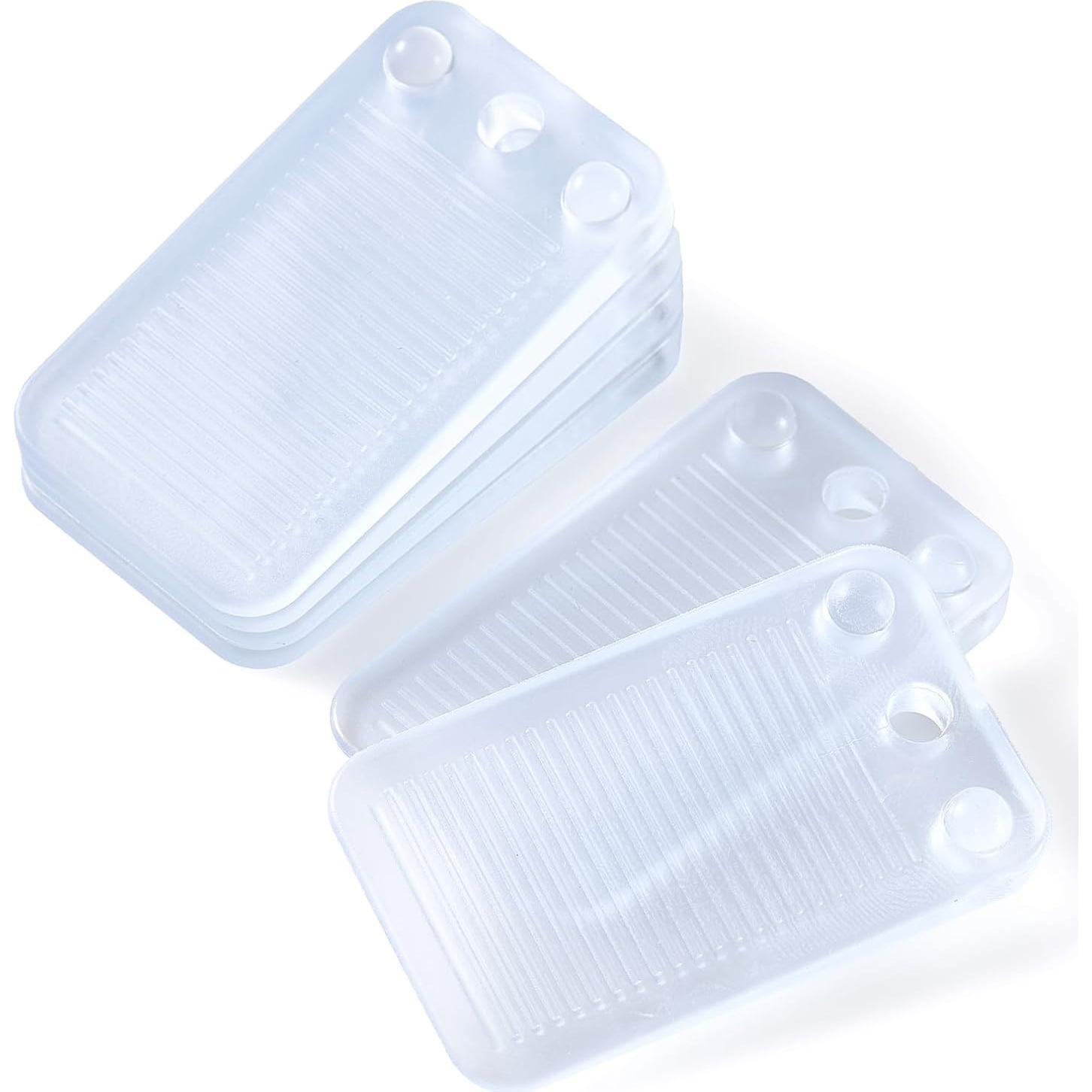 Paquete de 6 cuñas niveladoras ZZRANYE transparentes antideslizantes