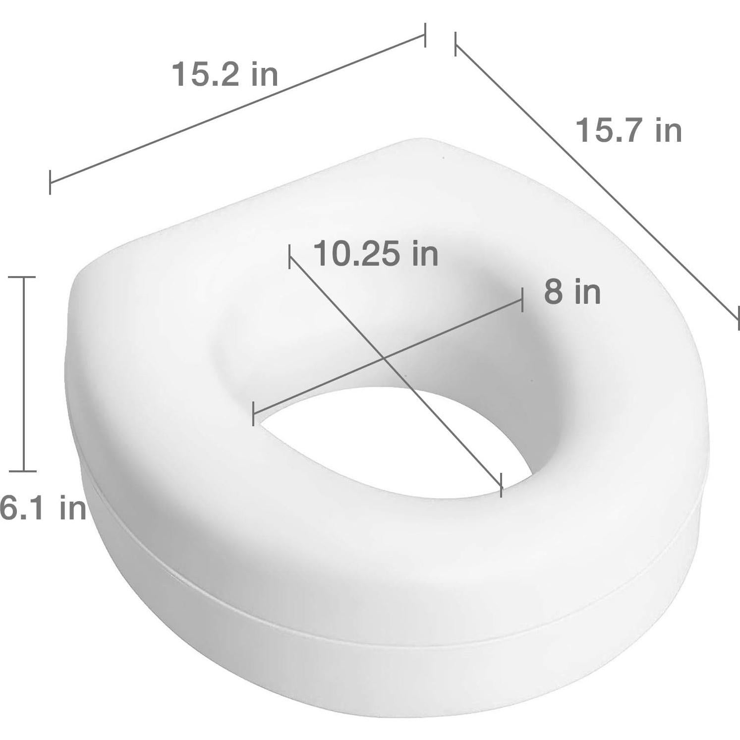 Elevador de Asiento de Inodoro HealthSmart Redondo 12.7 cm
