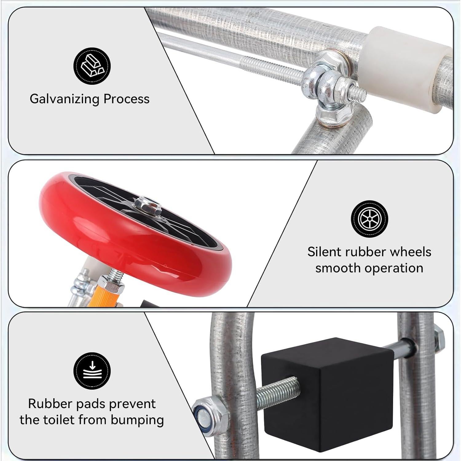 Carro de Inodoro Jack ZQVU GJ-01 con Función de Posicionamiento