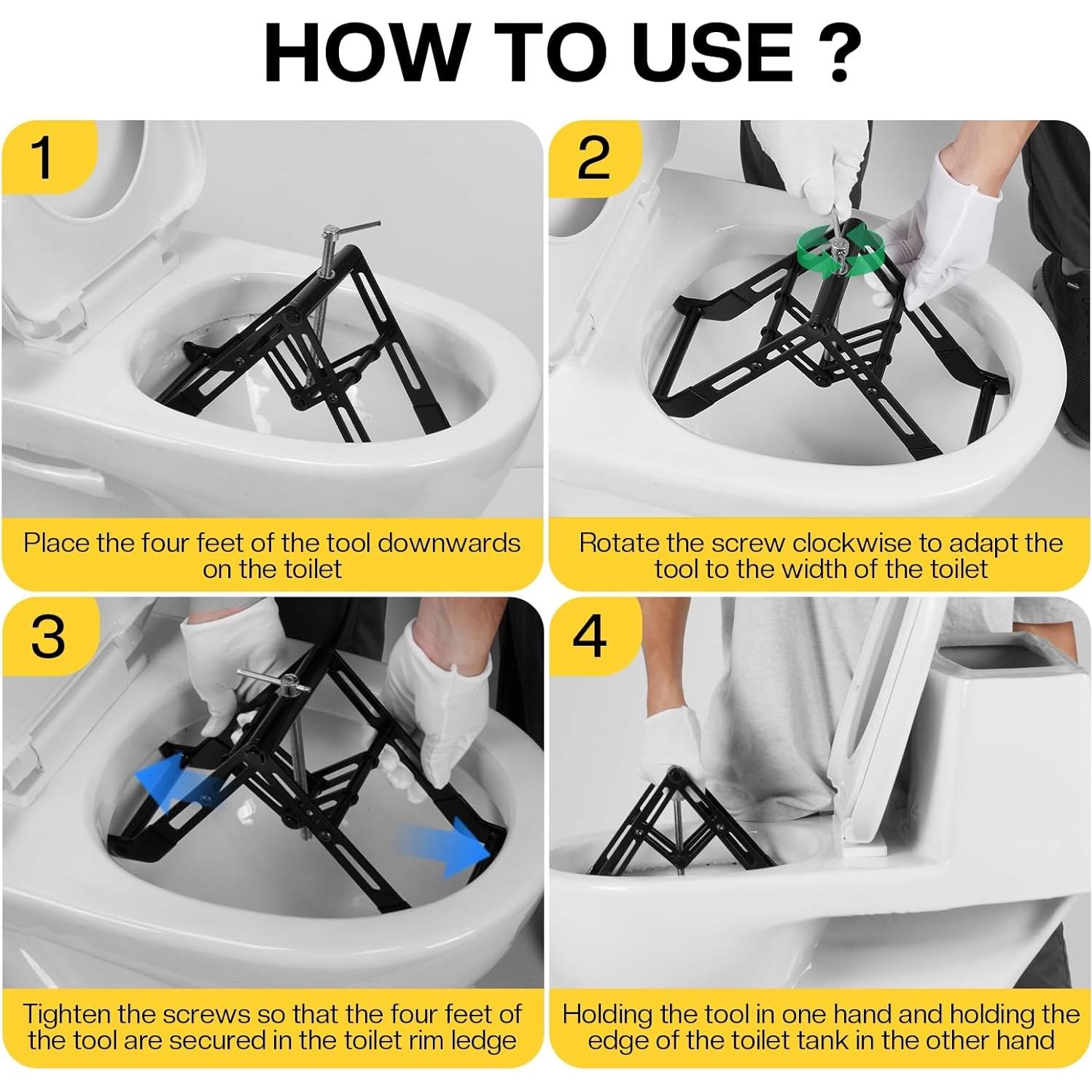 Herramienta de Elevación de Inodoro GuanDaooL - 1.36 kg, Ajustable