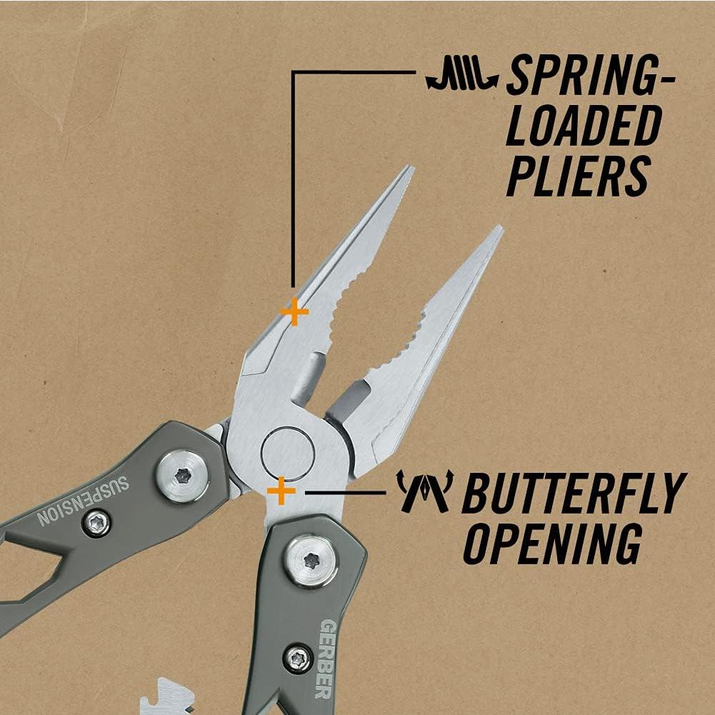 Multi-Herramienta Gerber Suspension 12-en-1 Gris EDC