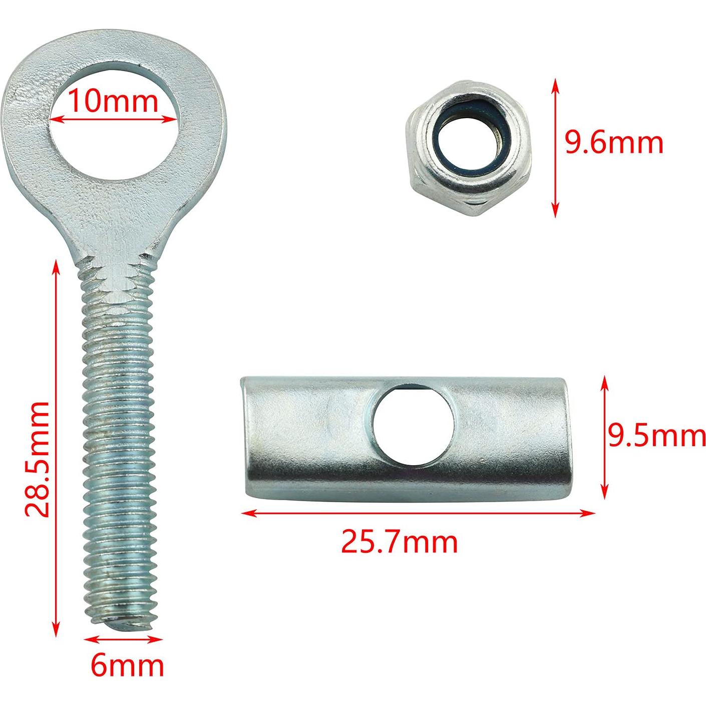 Ajustador de Cadena RLECS 2PCS para Bicicletas de Montaña y Plegables