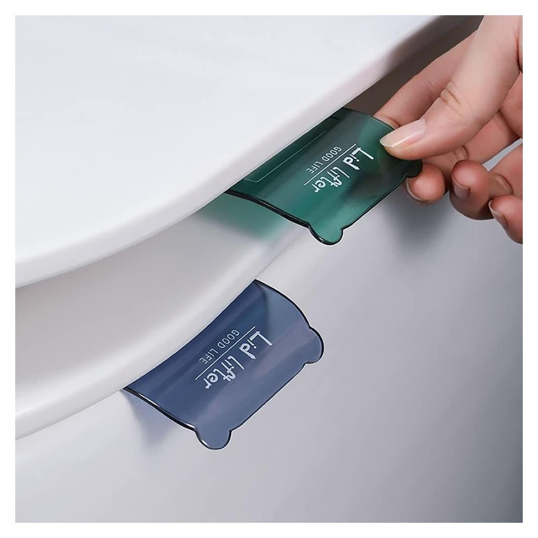 Juego de 2 Elevadores de Mango de Asiento de Inodoro Juroicessry Azul y Verde 70x60mm