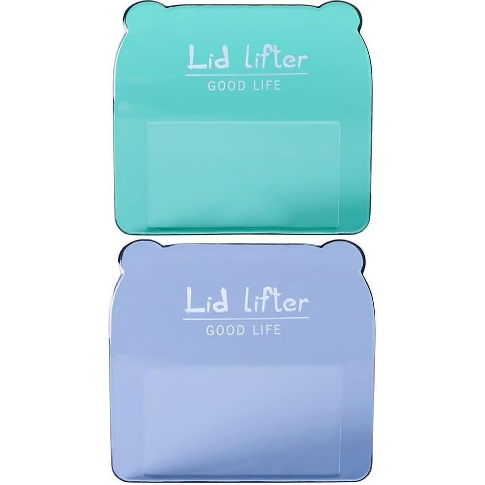 Juego de 2 Elevadores de Mango de Asiento de Inodoro Juroicessry Azul y Verde 70x60mm