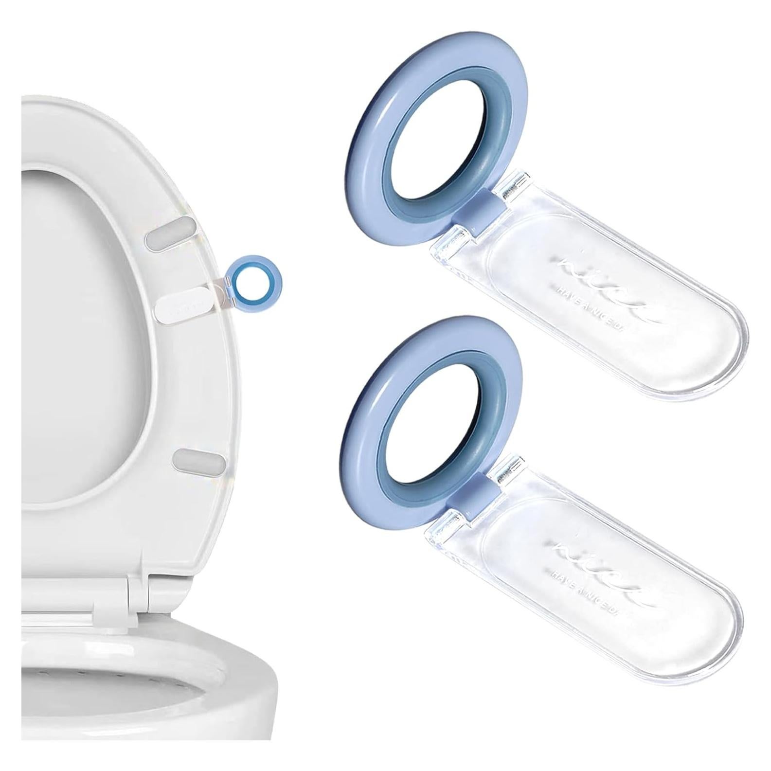 Elevador de Mango de Asiento de Inodoro Moloudan Azul - Paquete de 2