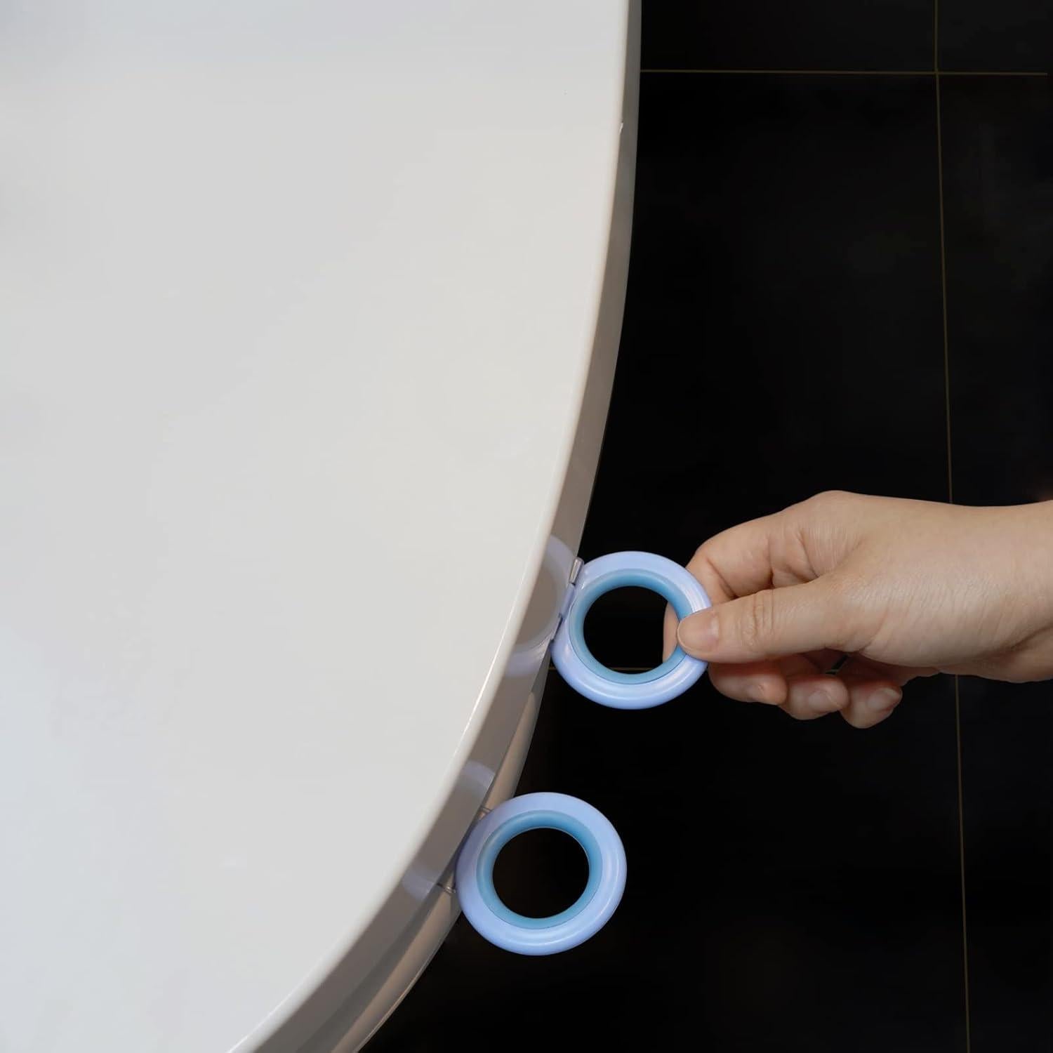 Elevador de Mango de Asiento de Inodoro Moloudan Azul - Paquete de 2