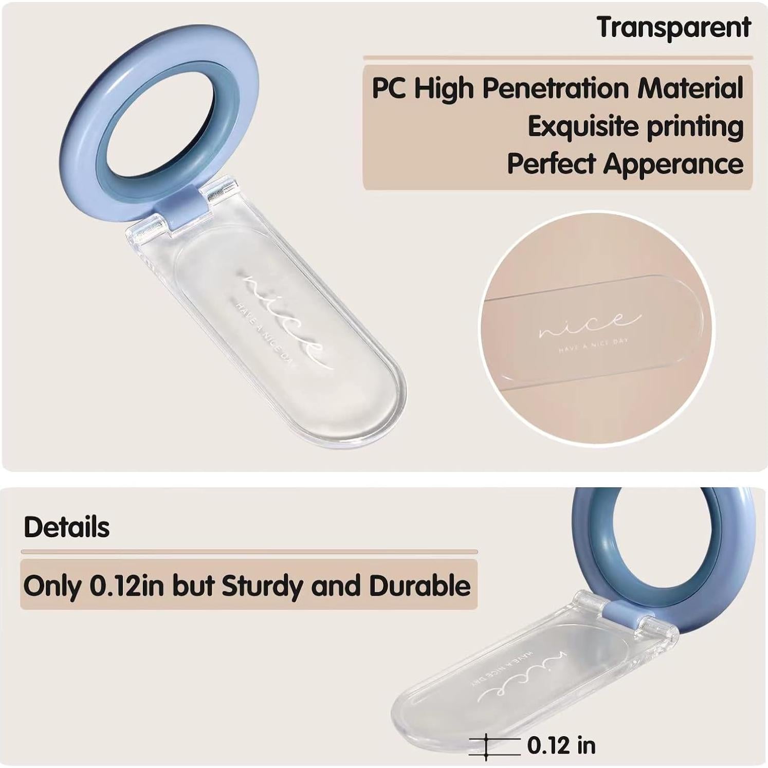 Elevador de Mango de Asiento de Inodoro Moloudan Azul - Paquete de 2