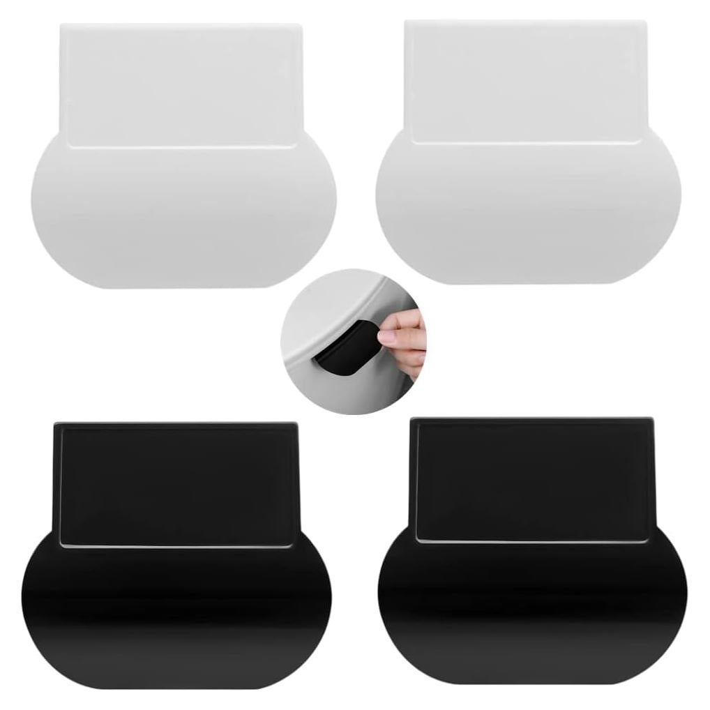 4 Piezas Elevadores de Tapa de Inodoro BRYHZKCM Blanco/Negro